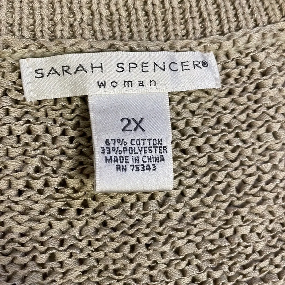 Sarah Spencer One button cardigan sweater with ruffle trim - Picture 7 of 7